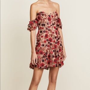 NWT For Love & Lemons Amelia Strapless Mini Dress